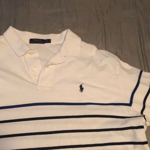 White striped Polo.
